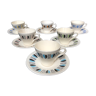 6 cups and saucers, late 60s
