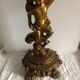 Console baroque pied de lions dessus marbre