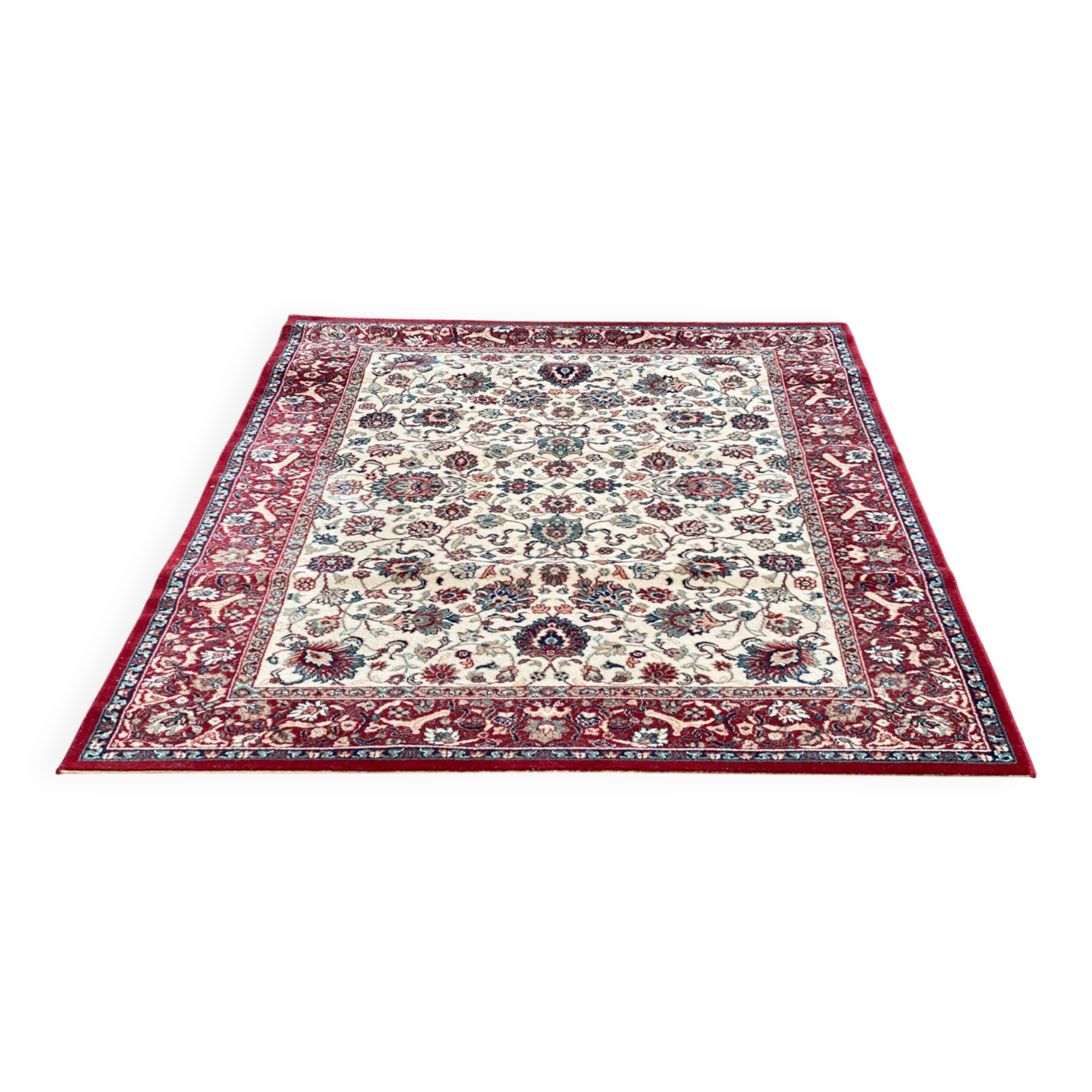 Burgundy wool oriental-style carpet Prado Belutch Belgium 160x230cm