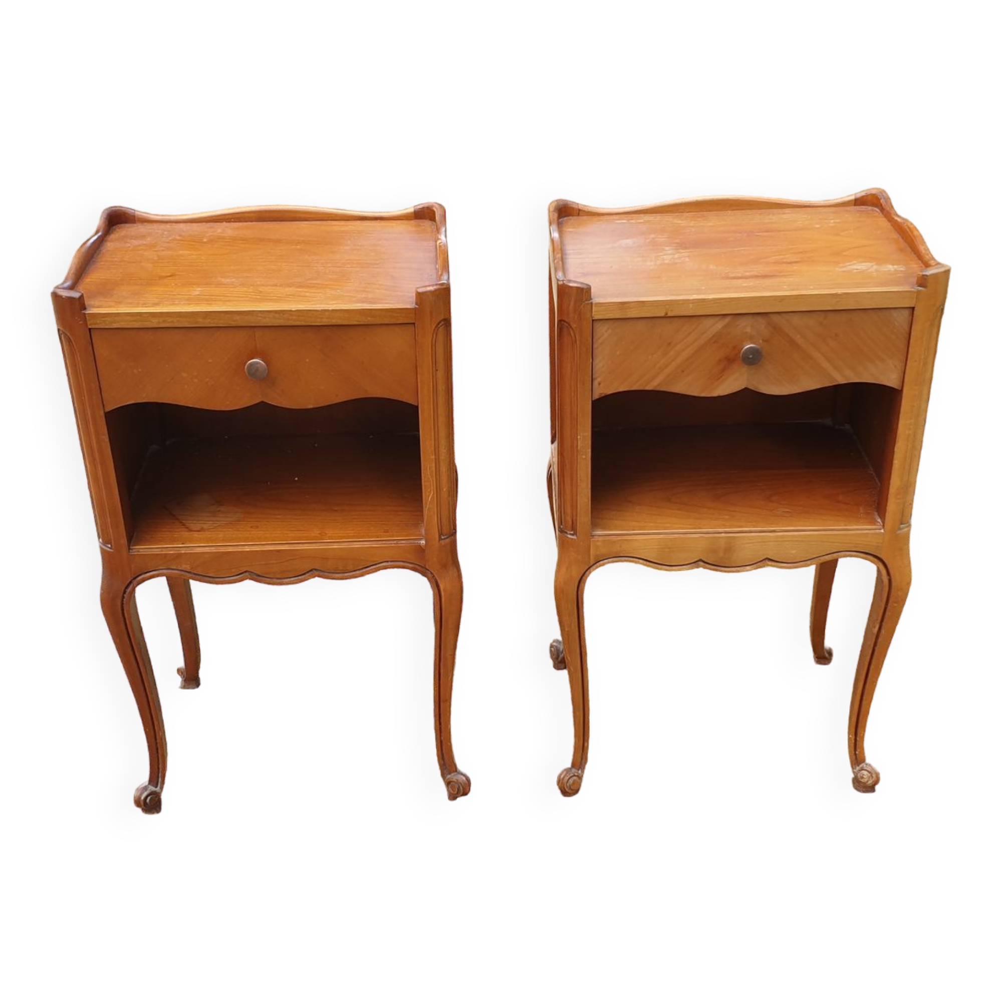 Pair of bedside table Louis XV