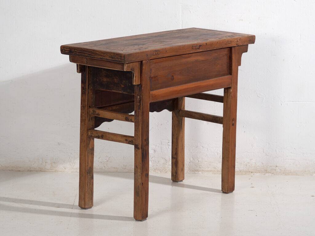 Console ancienne en orme avec ferronnerie – Chine, circa 1900