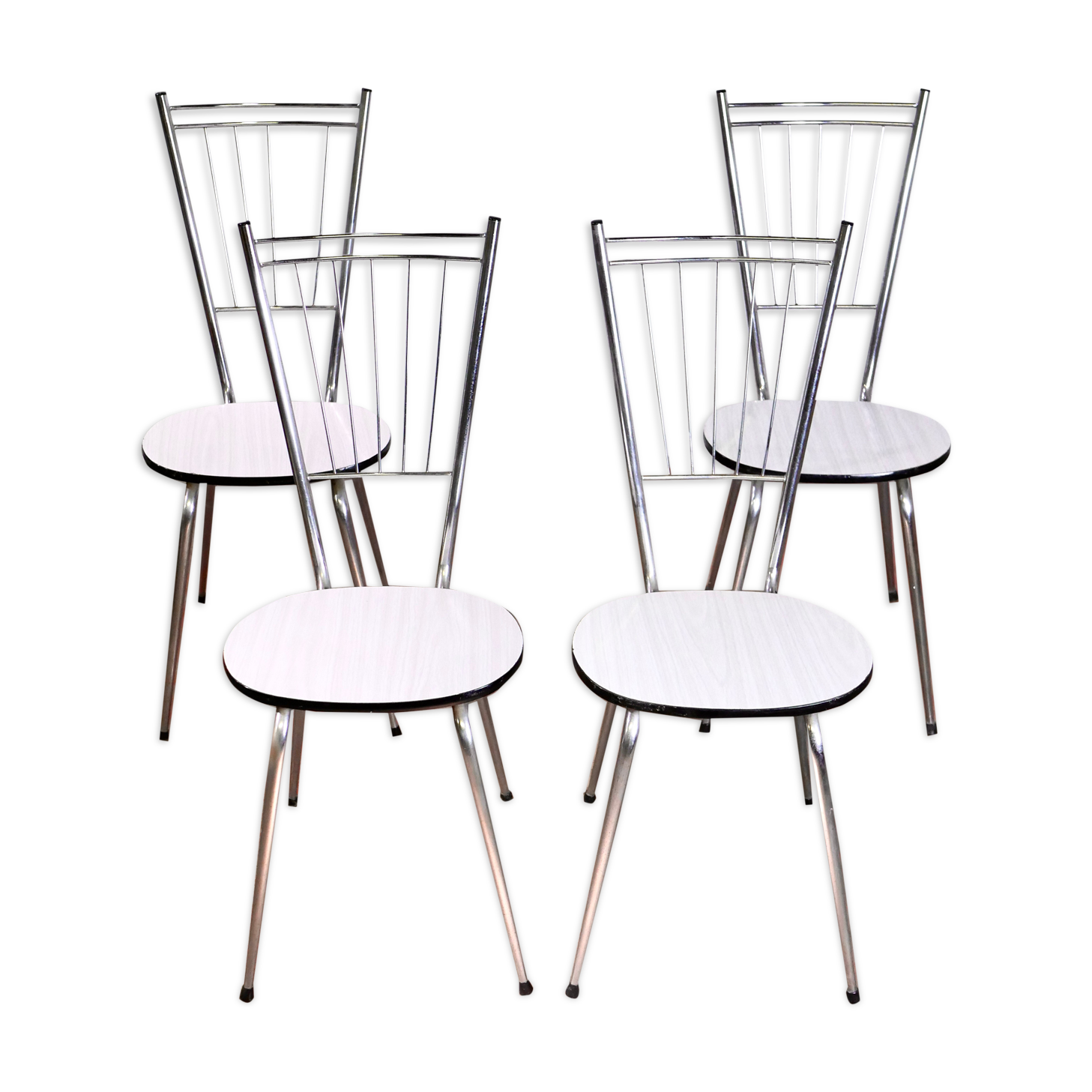 Series of 4 formica chairs