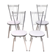 Series of 4 formica chairs