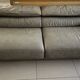 Roche bobois canapé digital - grey leather - 3 seats - 238 cm