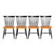 Set of 4 chairs by Sven-Erik Fryklund for Hagafors, Sweden, 1960s.