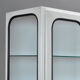 Vintage Glass And Iron Medical Cabinet, 1970s