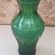 Old Green Molded Glass Vase Decor Vintage Tips