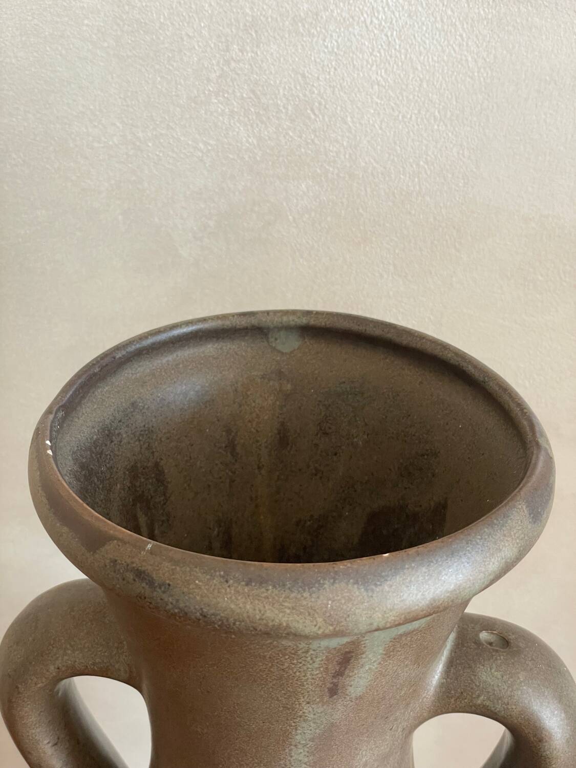 Large stoneware amphora vase