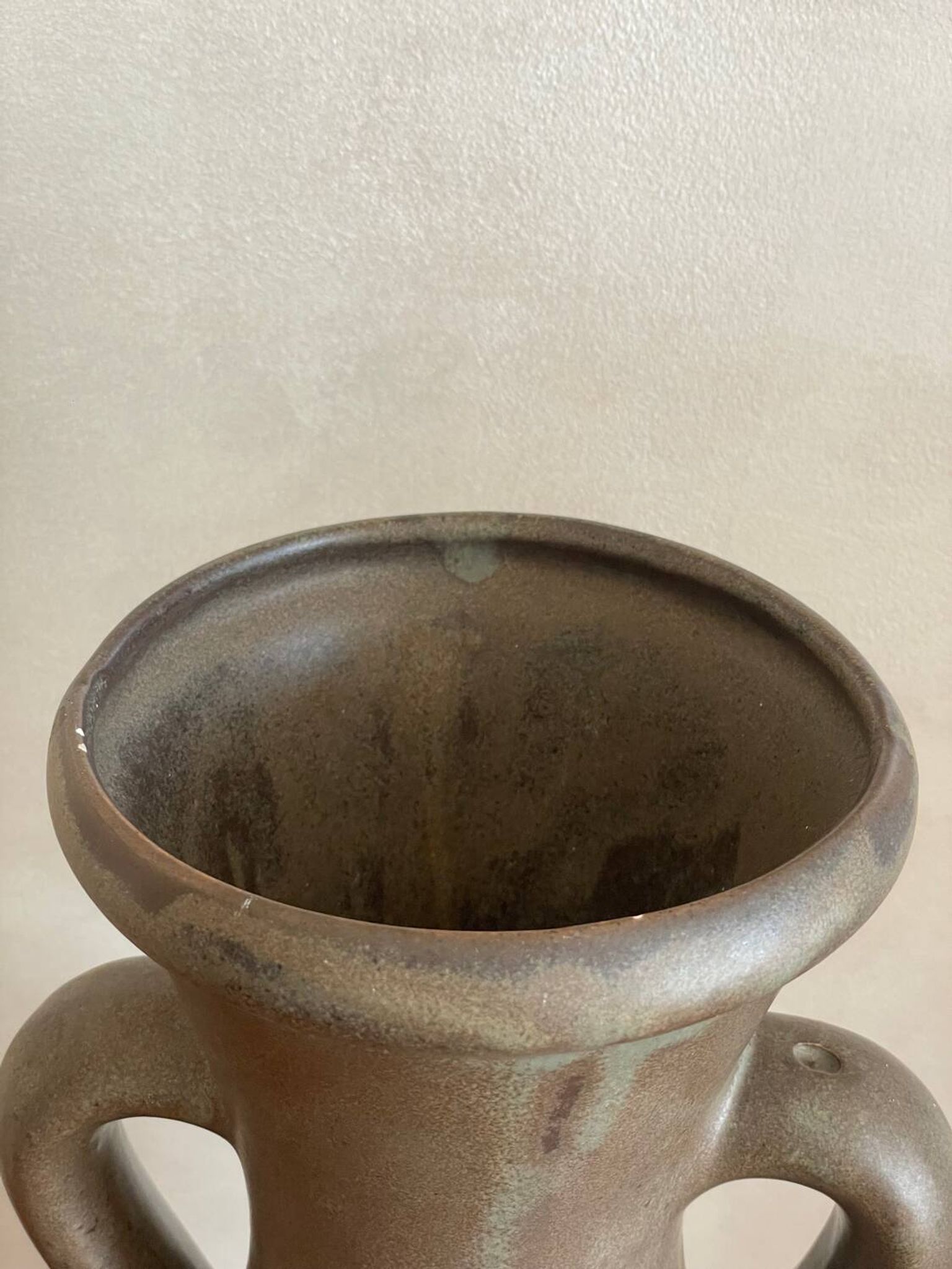 Large stoneware amphora vase