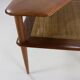 Danish design teakwood minerva corner table by Peter Hvidt & Orla Molgaard-Nielsen