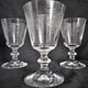 Laura Ashley Home - 6 red wine glasses in half crystal engraved