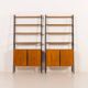 Mid-century free standing two-part wall unit by Brantorps, Sweden, 1960s