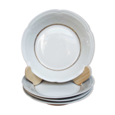 4 assiettes creuses à dessert
