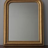 Louis Philippe mirror gilded with gold leaf - 67x54cm