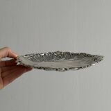 round plate shell decoration silver-plated