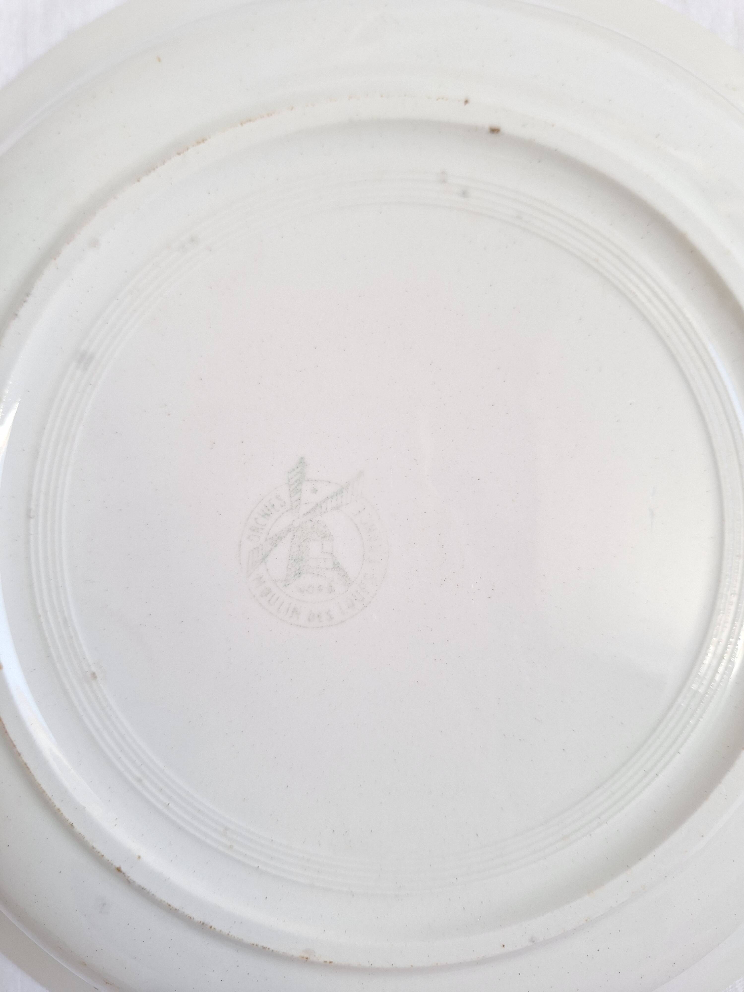 Shallow dish Gien, Moulin des Loups, K&G Luneville