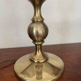 Lampe balustre vintage en laiton doré 51cm