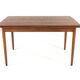 Rectangular extendable Danish dining table 'Flovt' in modern mid-century teak.