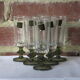 6 flûtes Vemam made in Italy pied vert