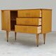 Petit Buffet / Commode style scandinave vintage en bois France 1970