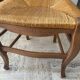 Deux chaises paillées création artisanale années 80