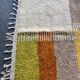 Handmade natural wool rug, size 100 x 200 cm