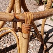 Vintage coat rack in bamboo and rattan