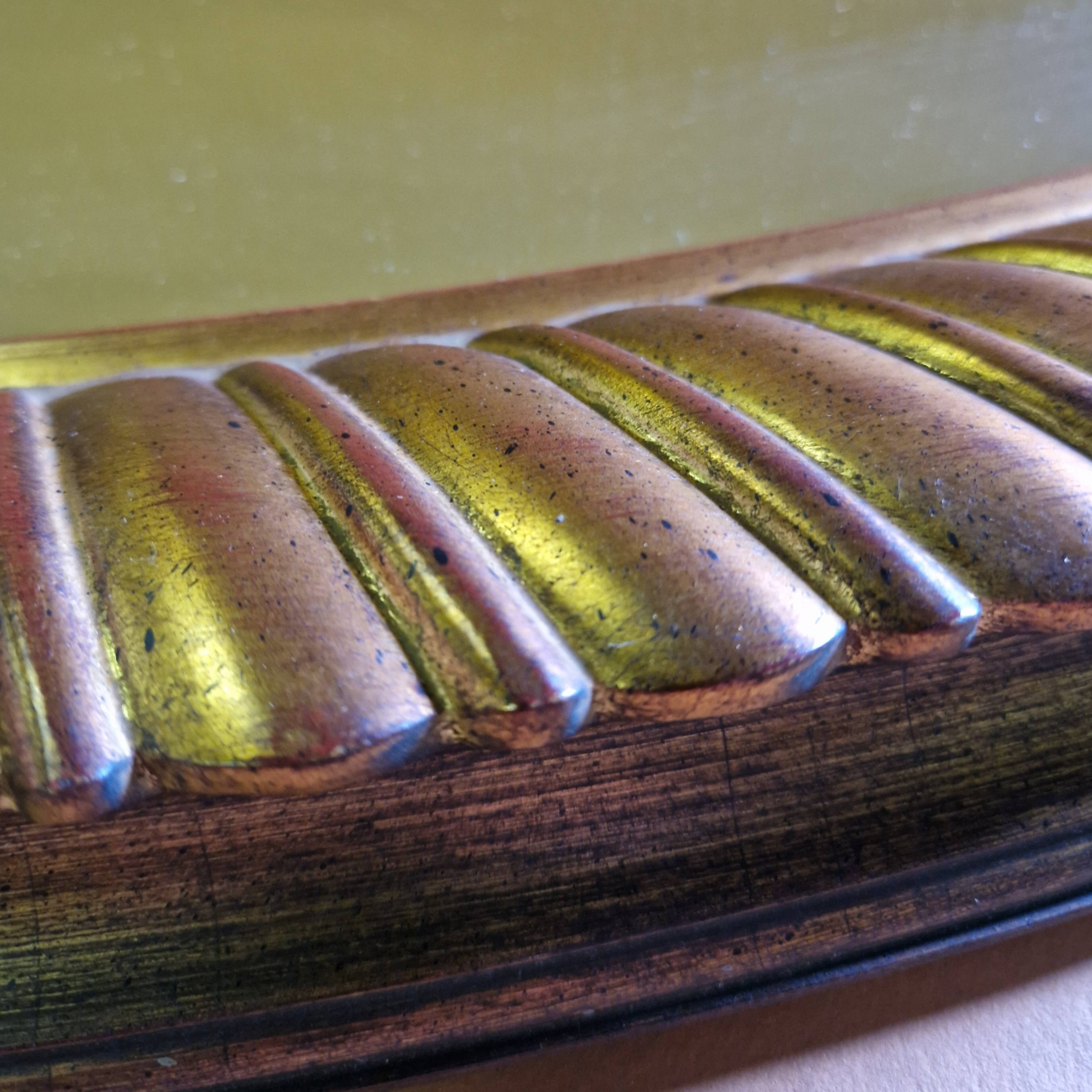 Oval wall mirror, Belgium 1970s