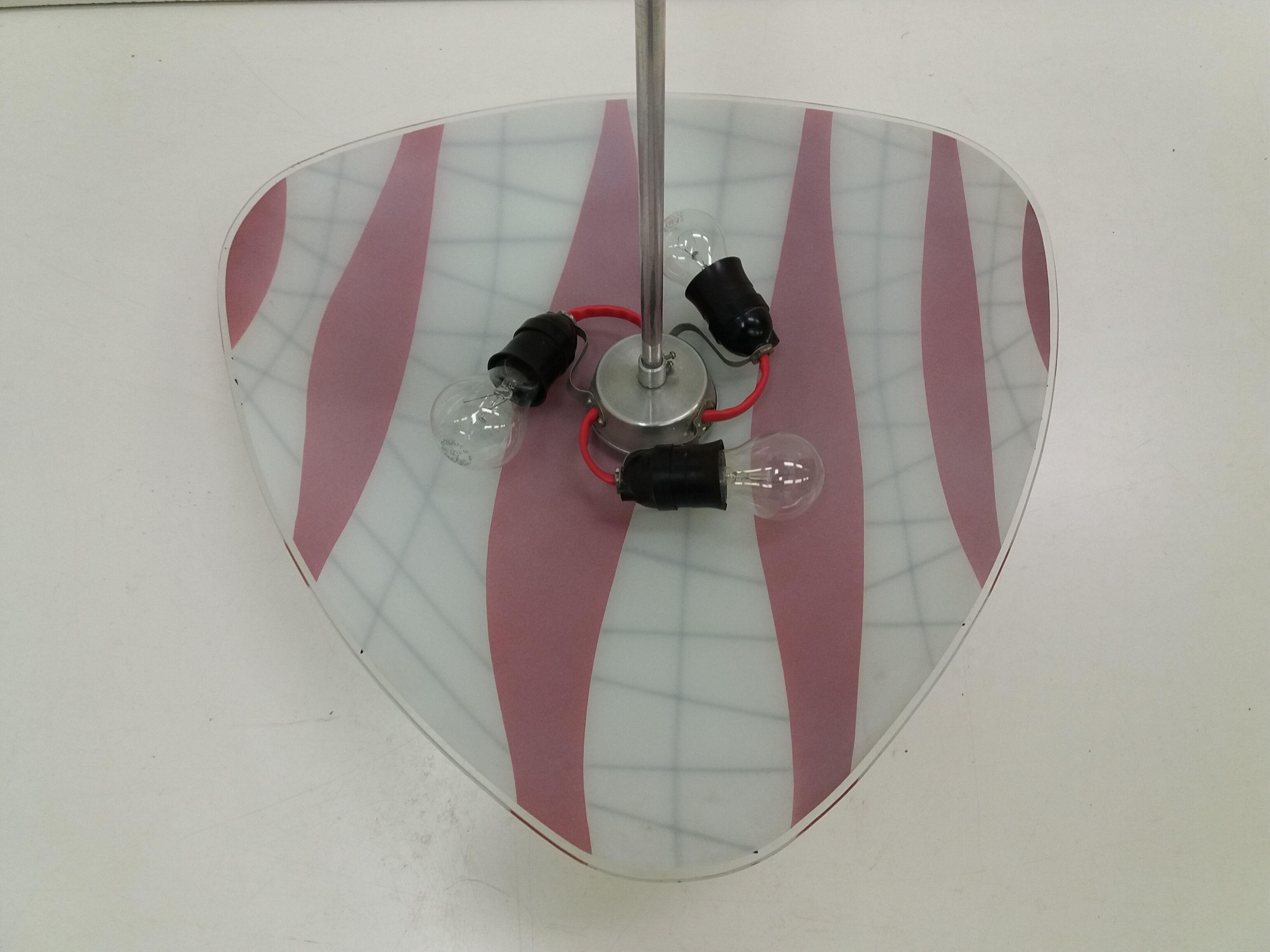 Mid-century design glass pendant/Napako, 1960's