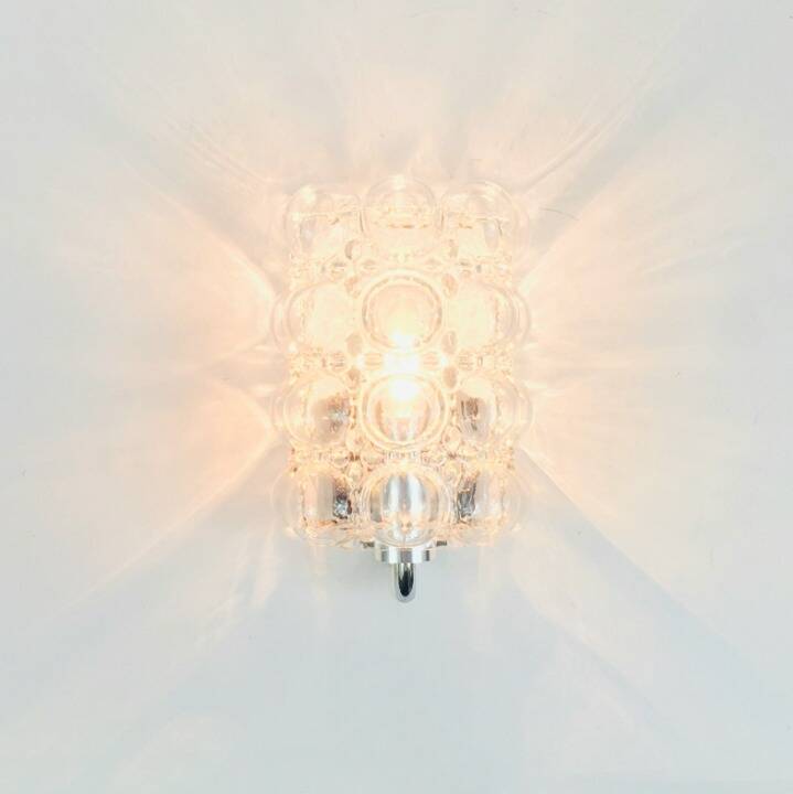 Pair of Mid-Century Bubble Glass Wall Lamps by H. Tynell for Limburg, 1960s