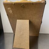 Cadre ancien en bois doré 28 cm x 22 cm Verre CONVEXE