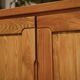 Elm wood sideboard in the style of Maison Regain, 1960s