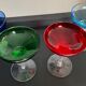 Series of 4 vintage glasses cut from the 50s-60s