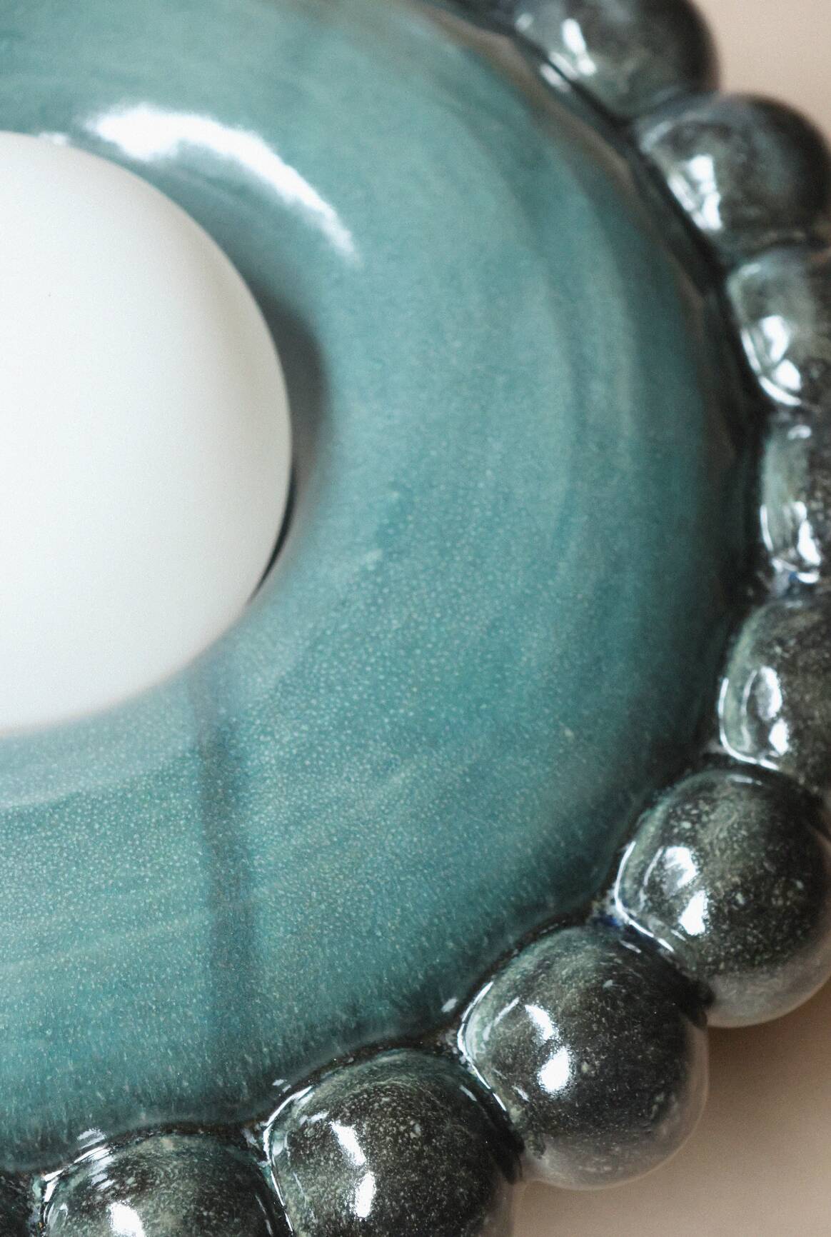 Luna Tall Blue Tena Wall Lamp