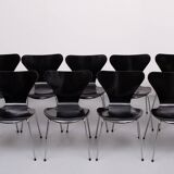 Vintage set 3107 butterfly chairs design Arne Jacobsen for Fritz Hansen