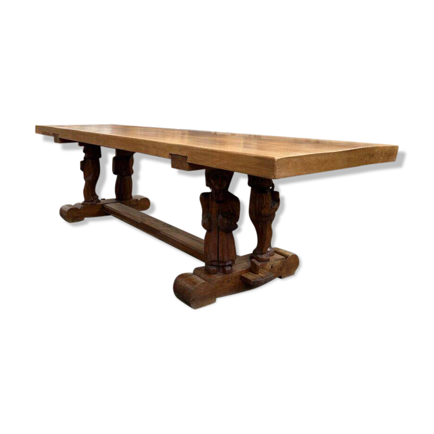 1950s mountain table in solid elm