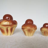 3 ceramic nesting pots