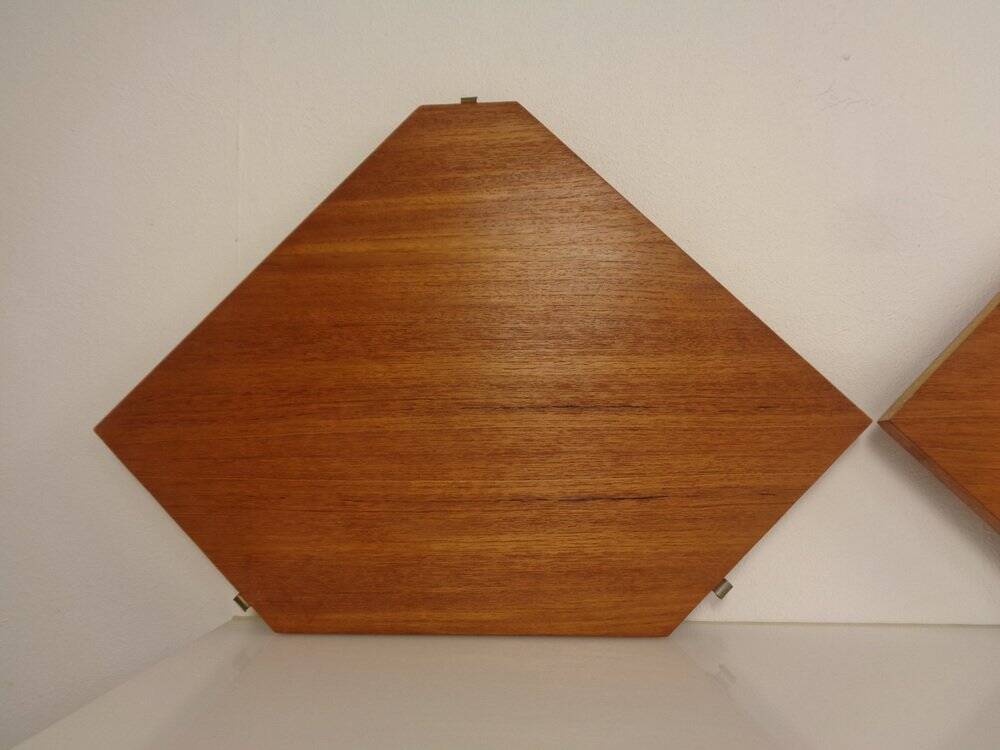 Swedish Teak Corner Shelf by Kajsa and Nils Nisse Strinning for String, 1950s