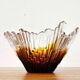 Glass bowl from the modern Revontulet series by Tauno Wirkkala for Humppila, Finland, 1960s.
