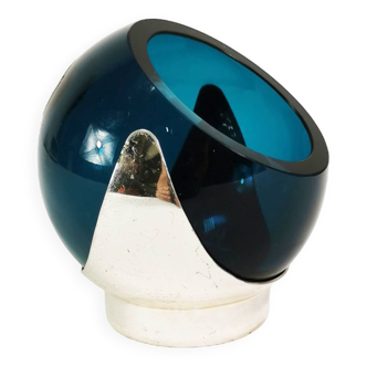 Cendrier en cristal de l'ère spatiale, Quist, Allemagne, années 1970.