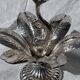 Caviar service flower of Poseidon in silver-plated metal Christofle finial