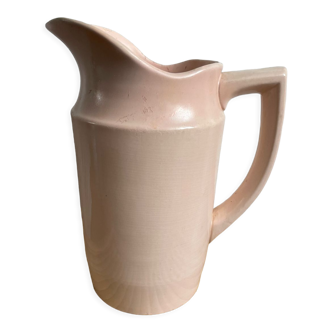 Pink earthenware pitcher st Amand