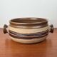 Large studio pottery bowl in modern Danish mid-century style by Tue Poulsen for Tue Keramik, 1960s.