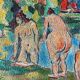 Paul Senac Oil on canvas Bathers old painting