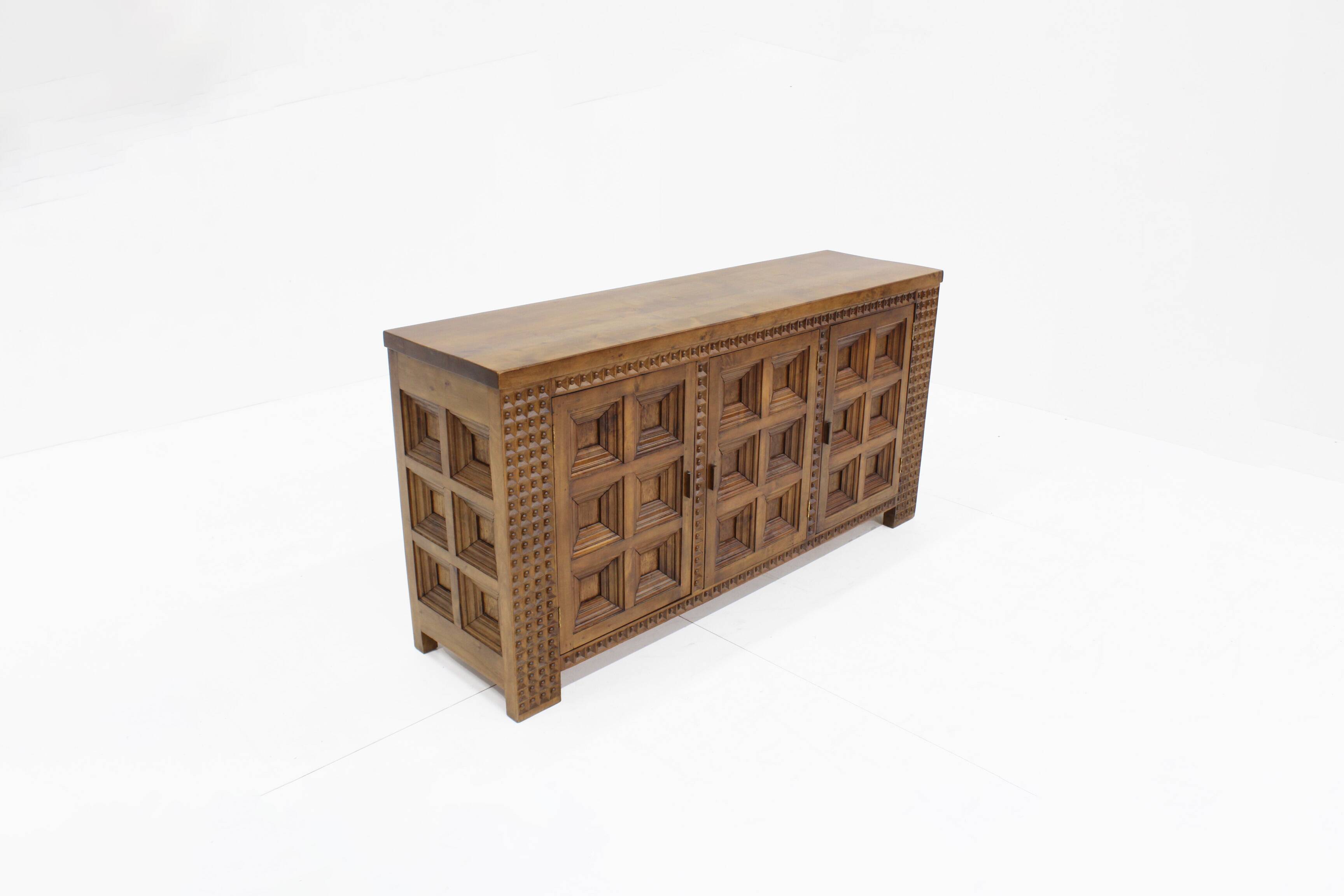 Spanish Brutalist Sideboard solid wood