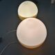 Paire de lampes de table en verre vintage