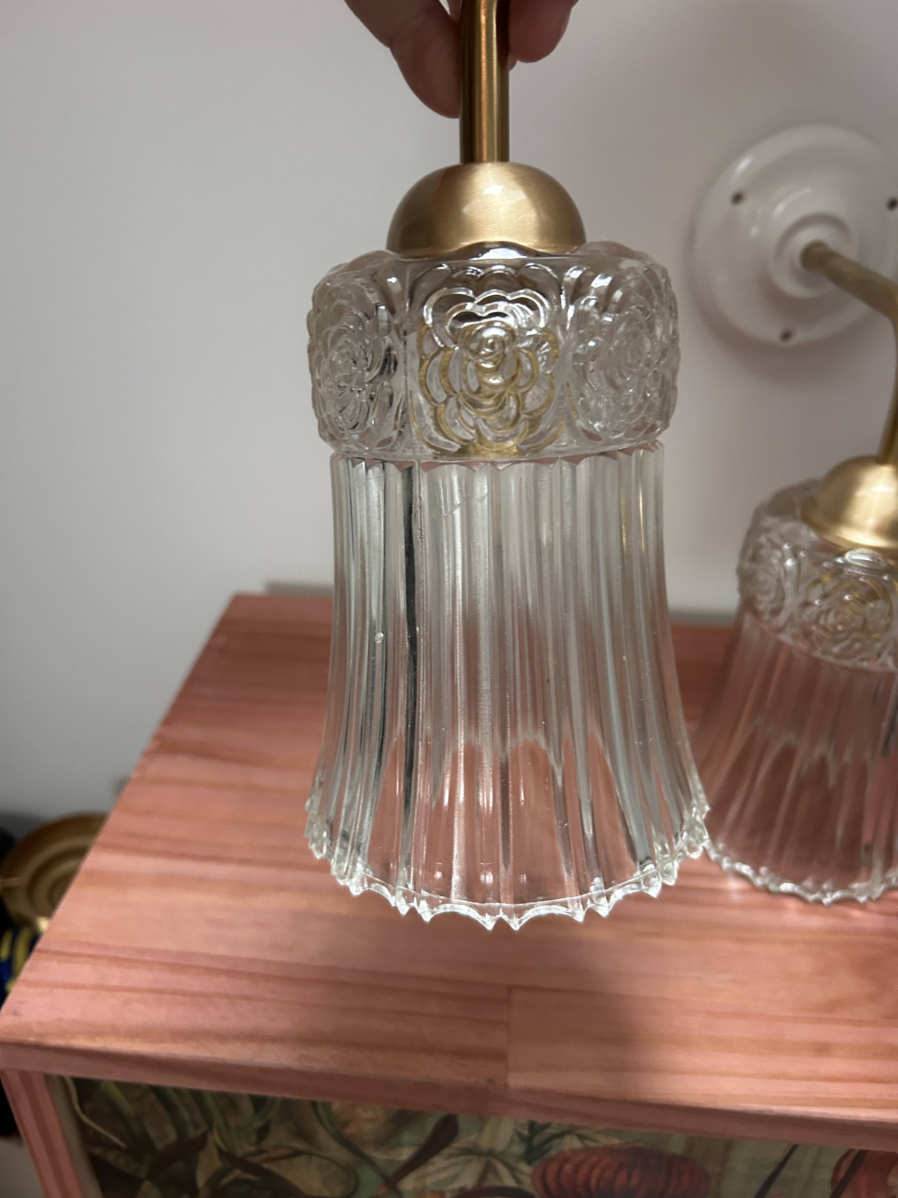 Pair of Art Deco wall lights