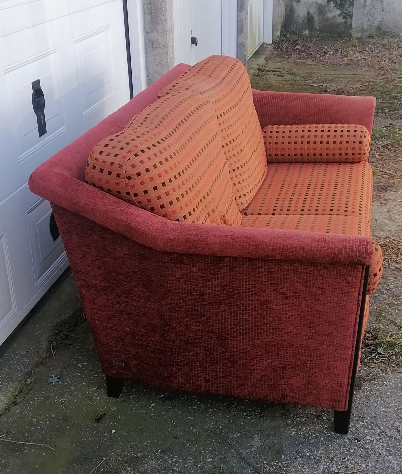 Old armchair sofa burov vintage velvet