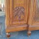 1925 solid curly mahogany office bookcase