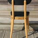 Chair 1950 skaï black light beech